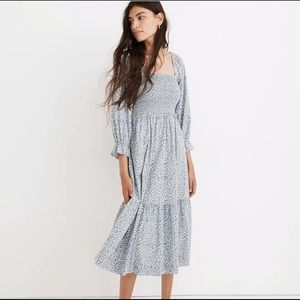 Madewell Daisy Blue Print Boho Dress M